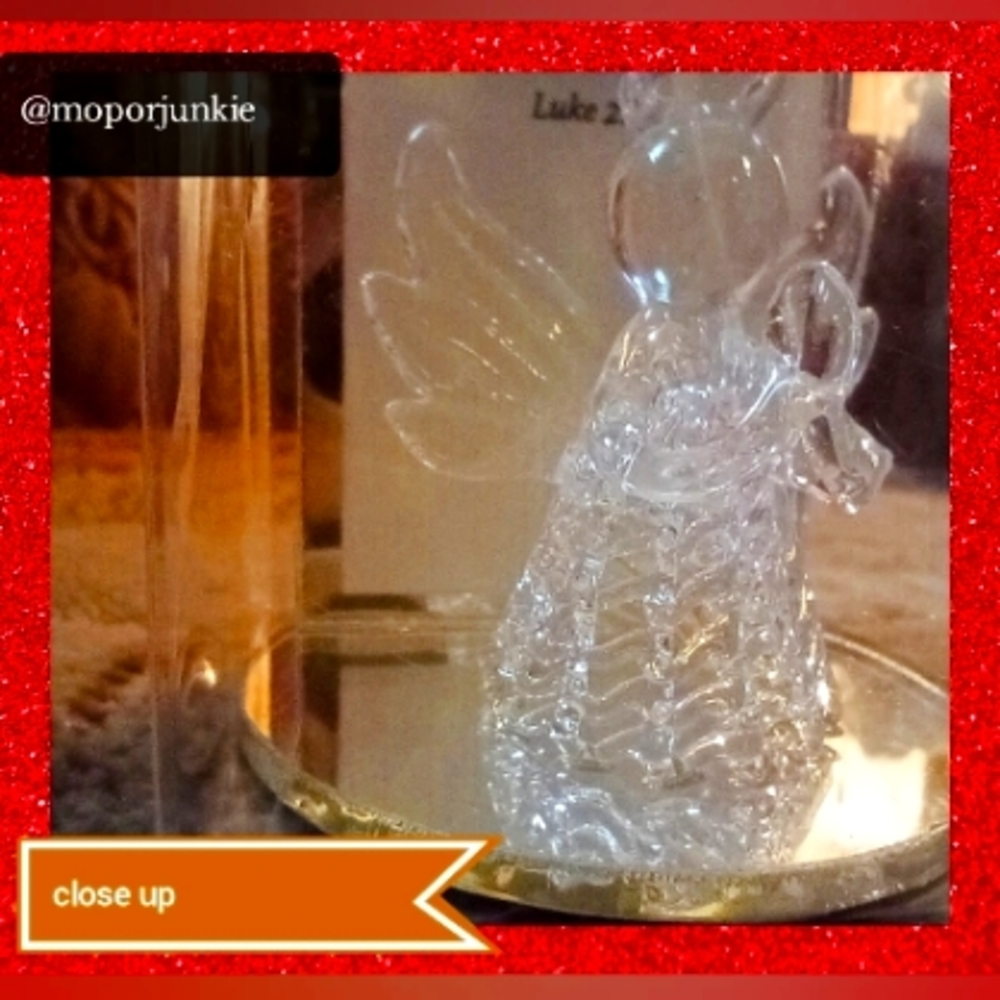 BUNDLE Crystal Angel 😇 and heart necklace(2 items)